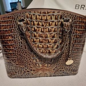 Brahmin Chicory Duxbury Satchel with Credit Card & Ady Wallet